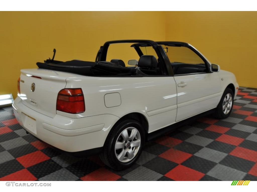 2002 Cabrio GLX - Cool White / Black photo #2