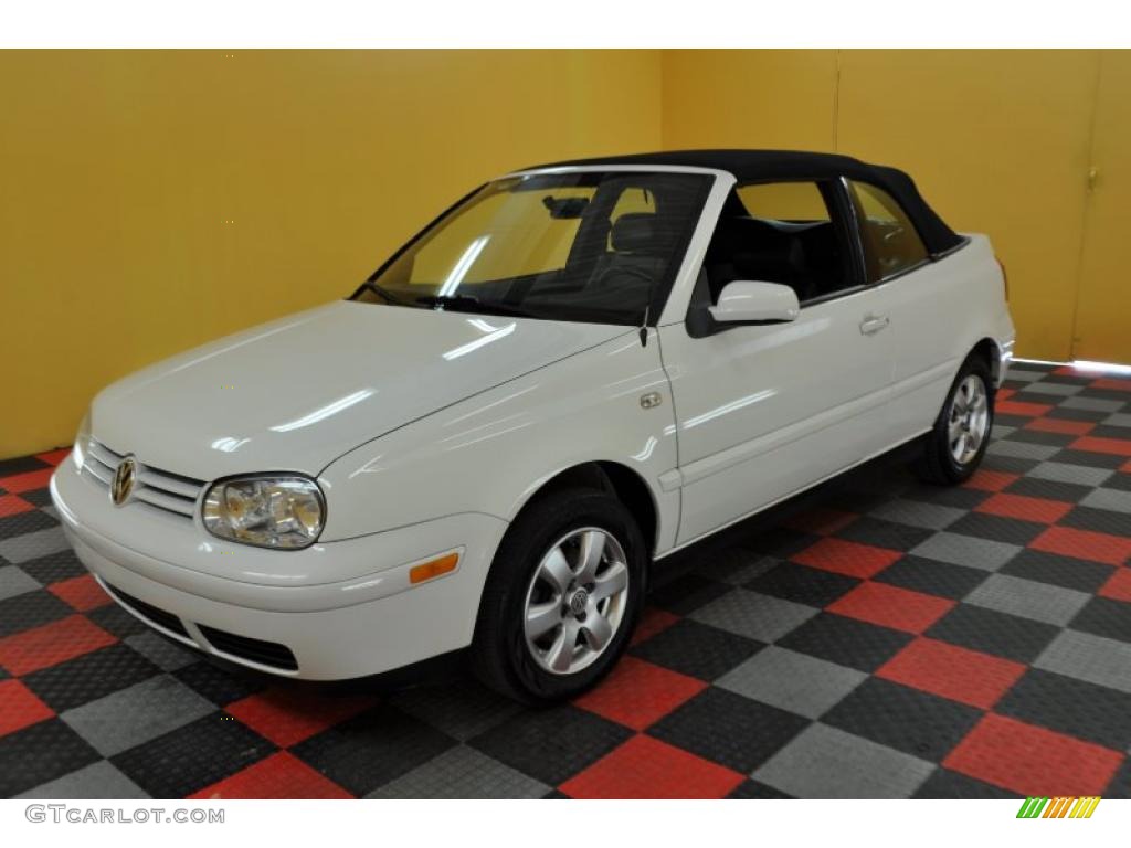 2002 Cabrio GLX - Cool White / Black photo #5
