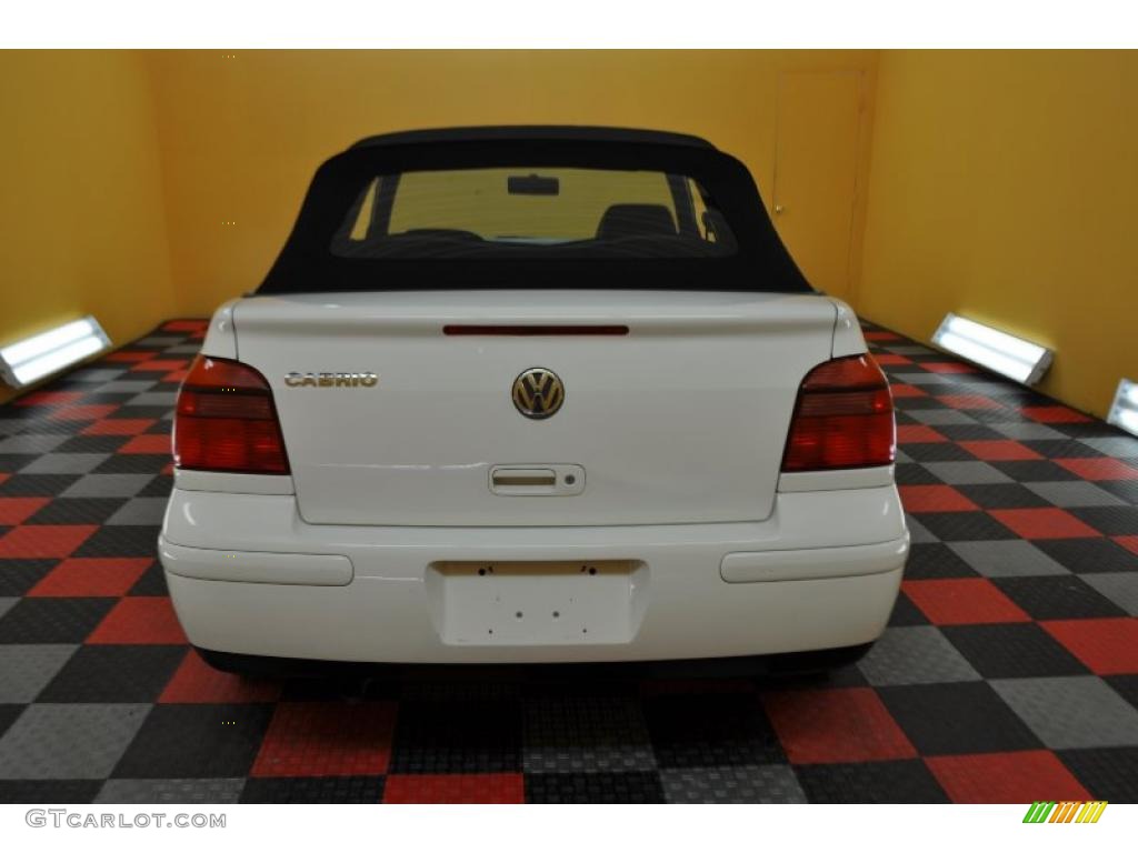 2002 Cabrio GLX - Cool White / Black photo #7