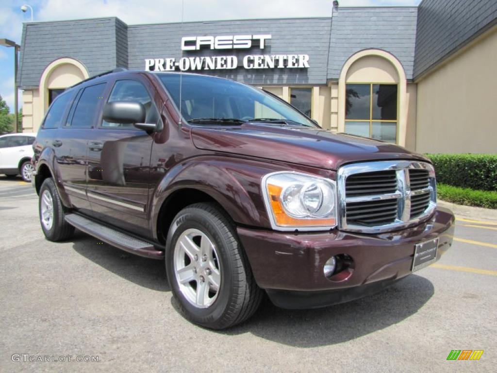 2004 Durango Limited - Deep Molten Red Pearl / Dark Khaki/Light Graystone photo #1