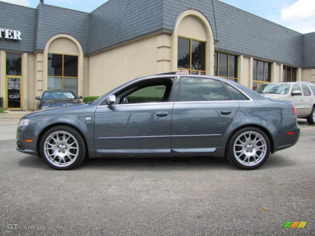 2006 S4 4.2 quattro Sedan - Dolphin Grey Metallic / Black photo #4