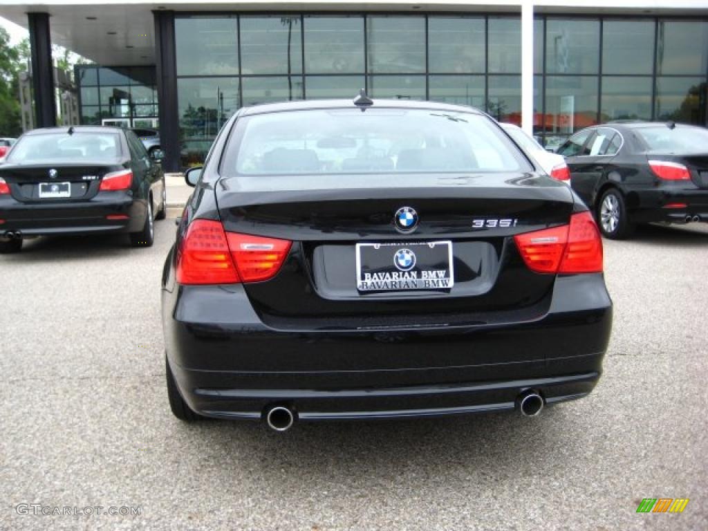 2010 3 Series 335i xDrive Sedan - Black Sapphire Metallic / Black Dakota Leather photo #4