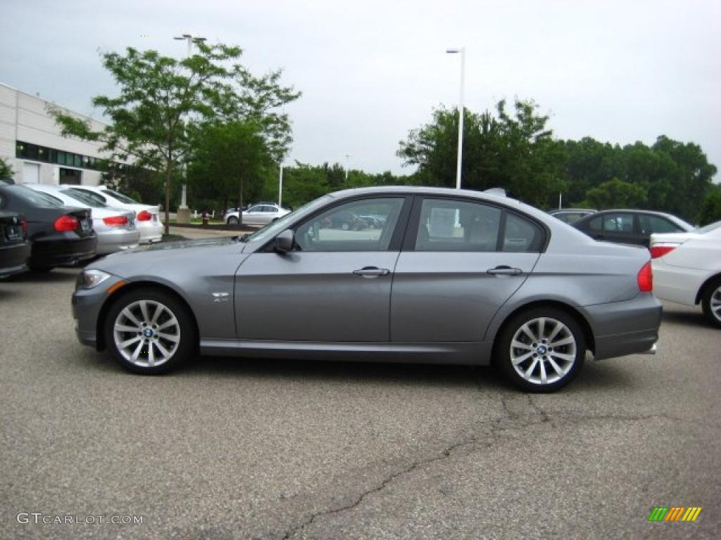 2010 3 Series 328i xDrive Sedan - Space Gray Metallic / Black Dakota Leather photo #2