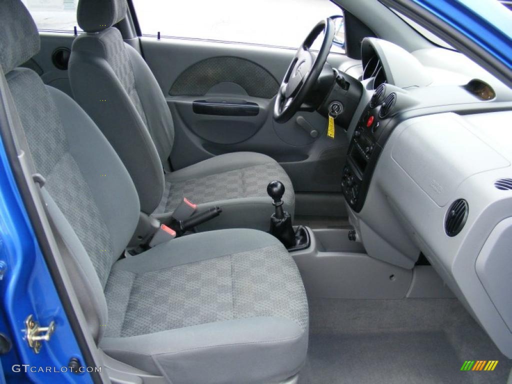 2005 Aveo LS Hatchback - Bright Blue Metallic / Gray photo #13