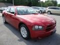 2007 Inferno Red Crystal Pearl Dodge Charger   photo #4