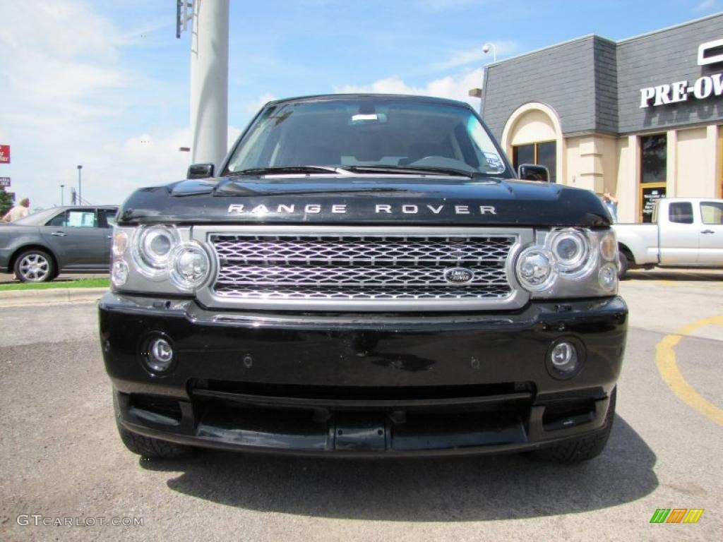 2008 Range Rover V8 Supercharged - Java Black Pearlescent / Jet Black photo #2