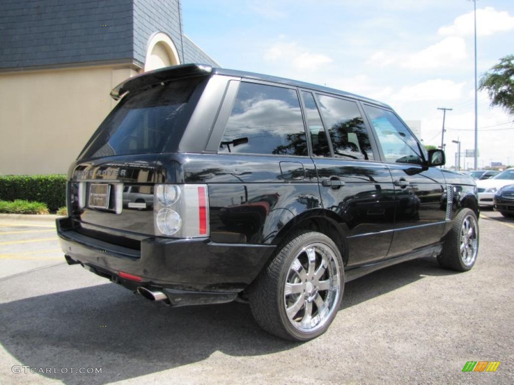 2008 Range Rover V8 Supercharged - Java Black Pearlescent / Jet Black photo #6