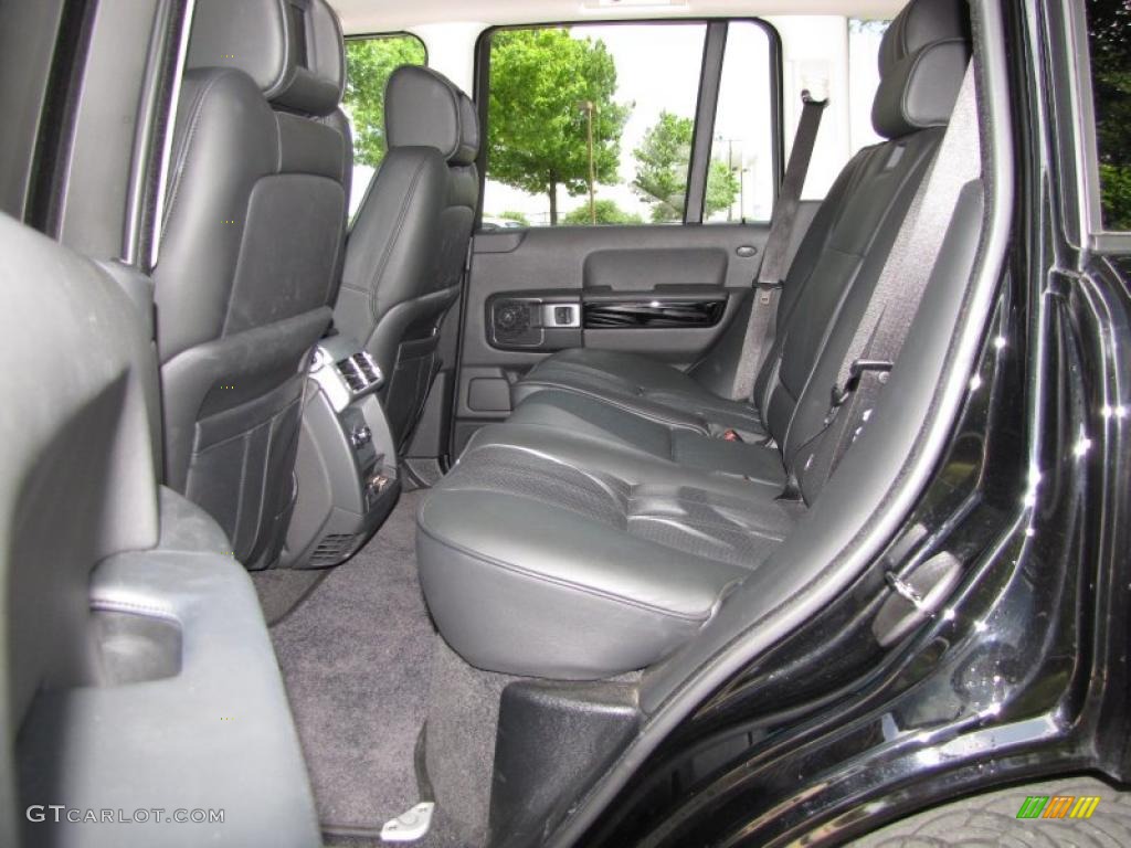 2008 Range Rover V8 Supercharged - Java Black Pearlescent / Jet Black photo #9