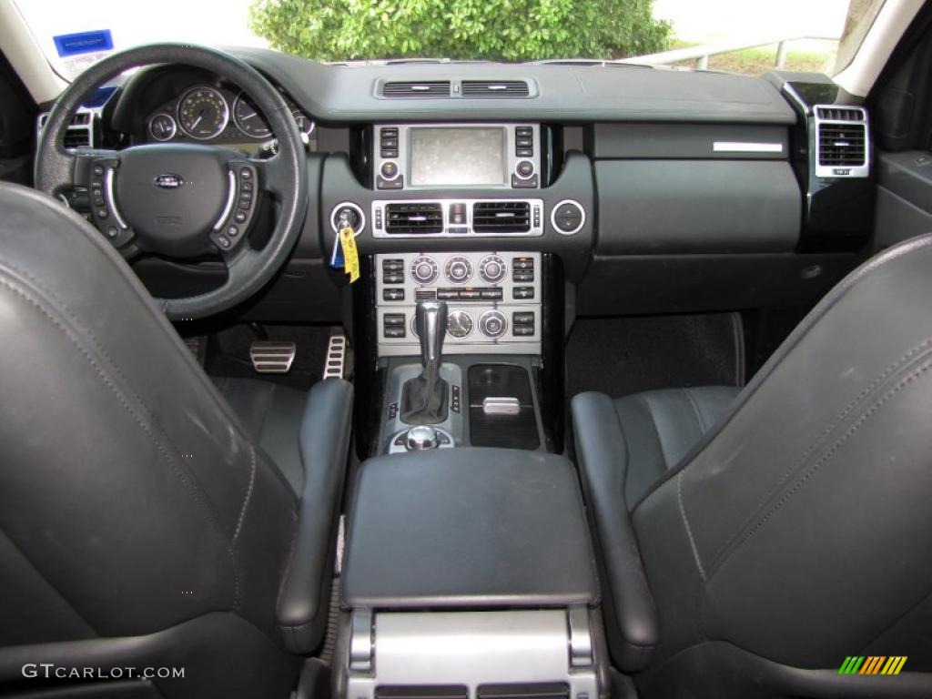 2008 Range Rover V8 Supercharged - Java Black Pearlescent / Jet Black photo #13