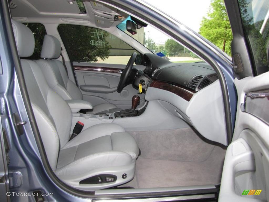 2005 3 Series 330i Sedan - Steel Blue Metallic / Grey photo #9
