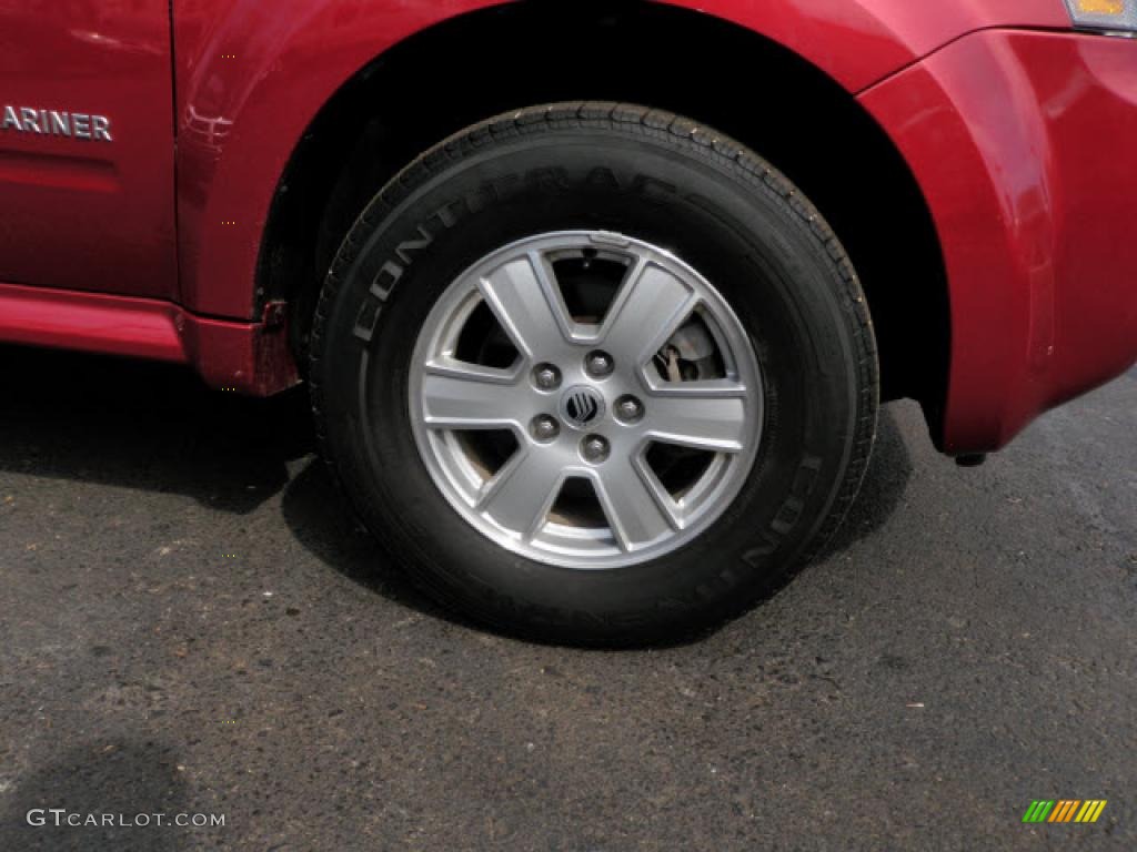 2008 Mariner V6 4WD - Vivid Red Metallic / Black photo #11