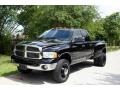 Black 2005 Dodge Ram 3500 Laramie Quad Cab 4x4 Dually