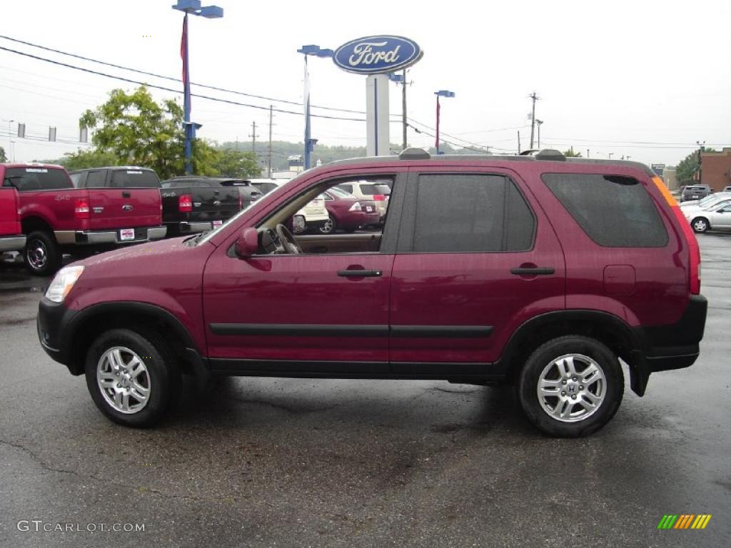 2003 CR-V EX 4WD - Chianti Red Pearl / Saddle photo #2