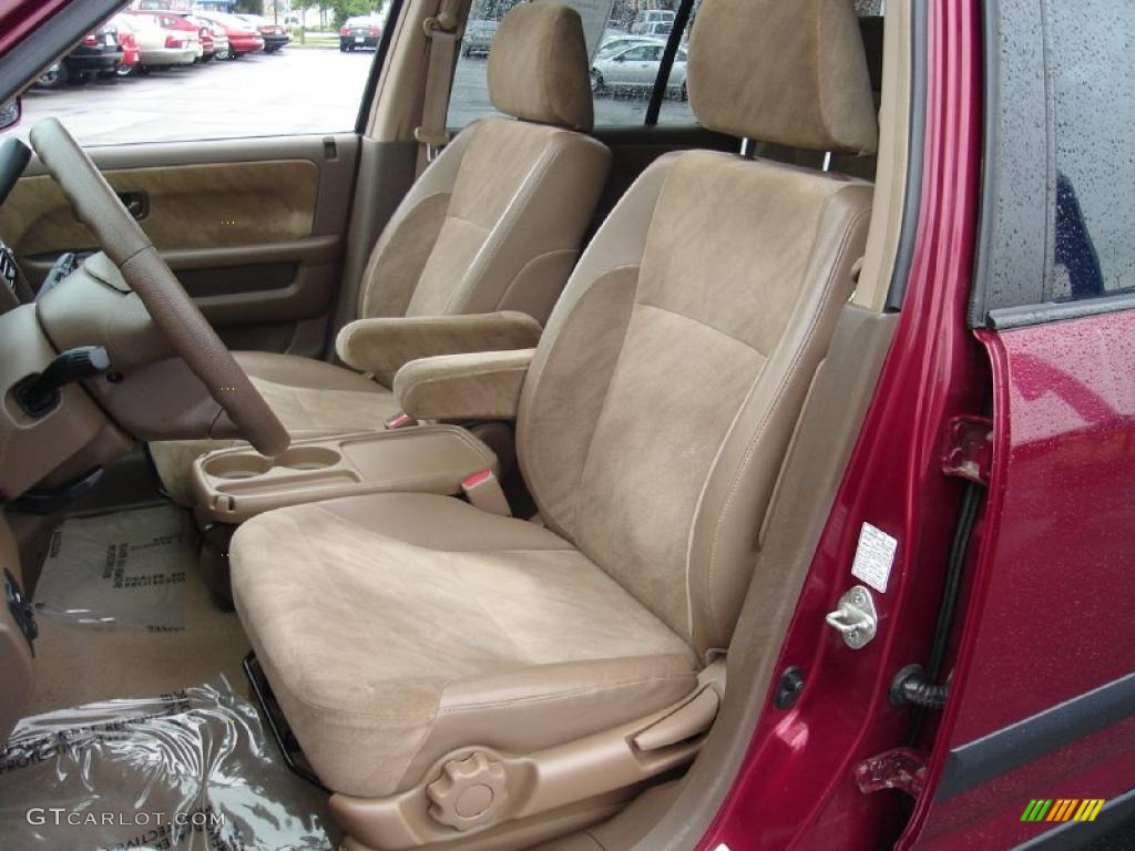 2003 CR-V EX 4WD - Chianti Red Pearl / Saddle photo #13