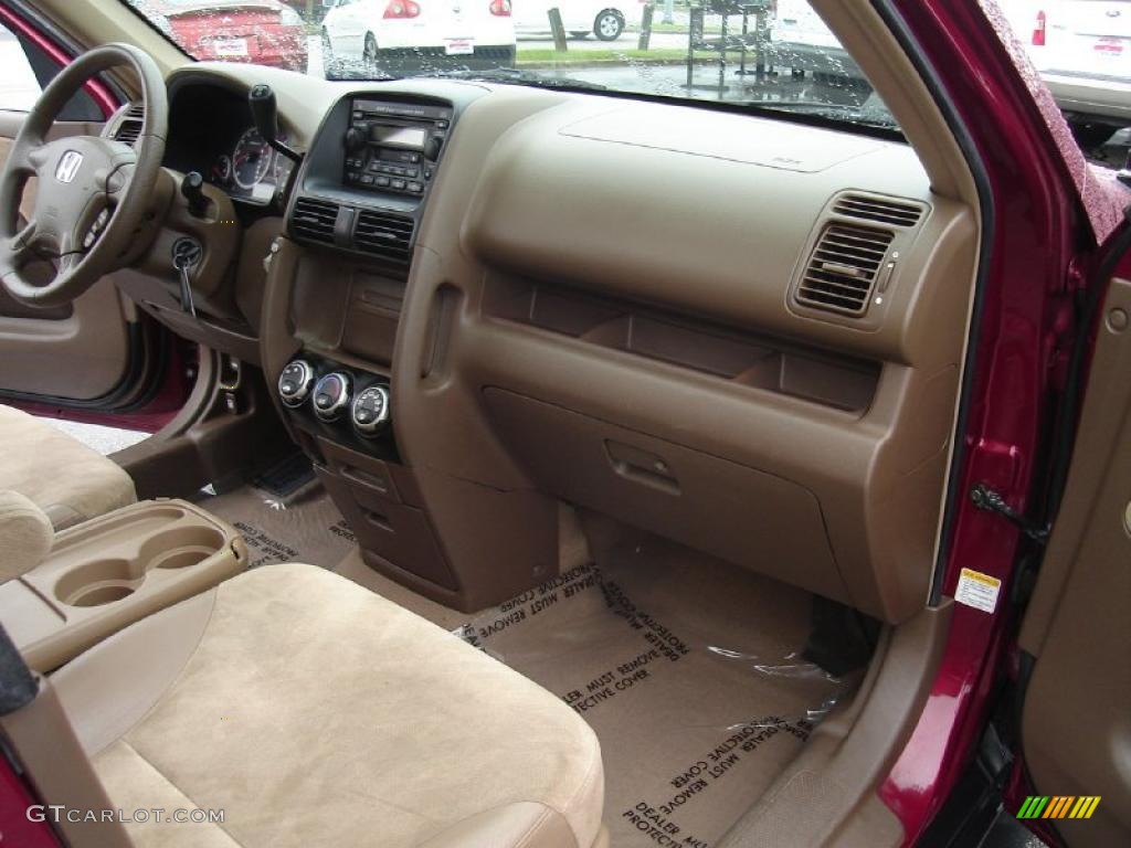 2003 CR-V EX 4WD - Chianti Red Pearl / Saddle photo #15