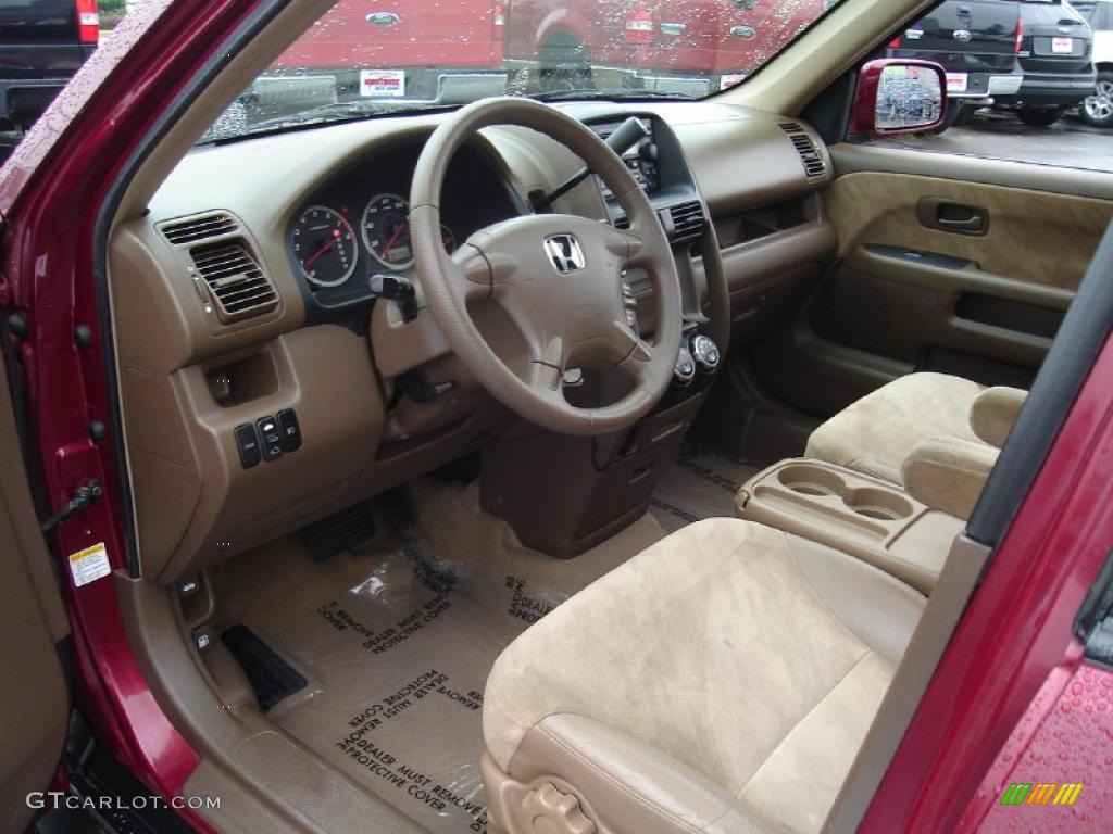 2003 CR-V EX 4WD - Chianti Red Pearl / Saddle photo #25