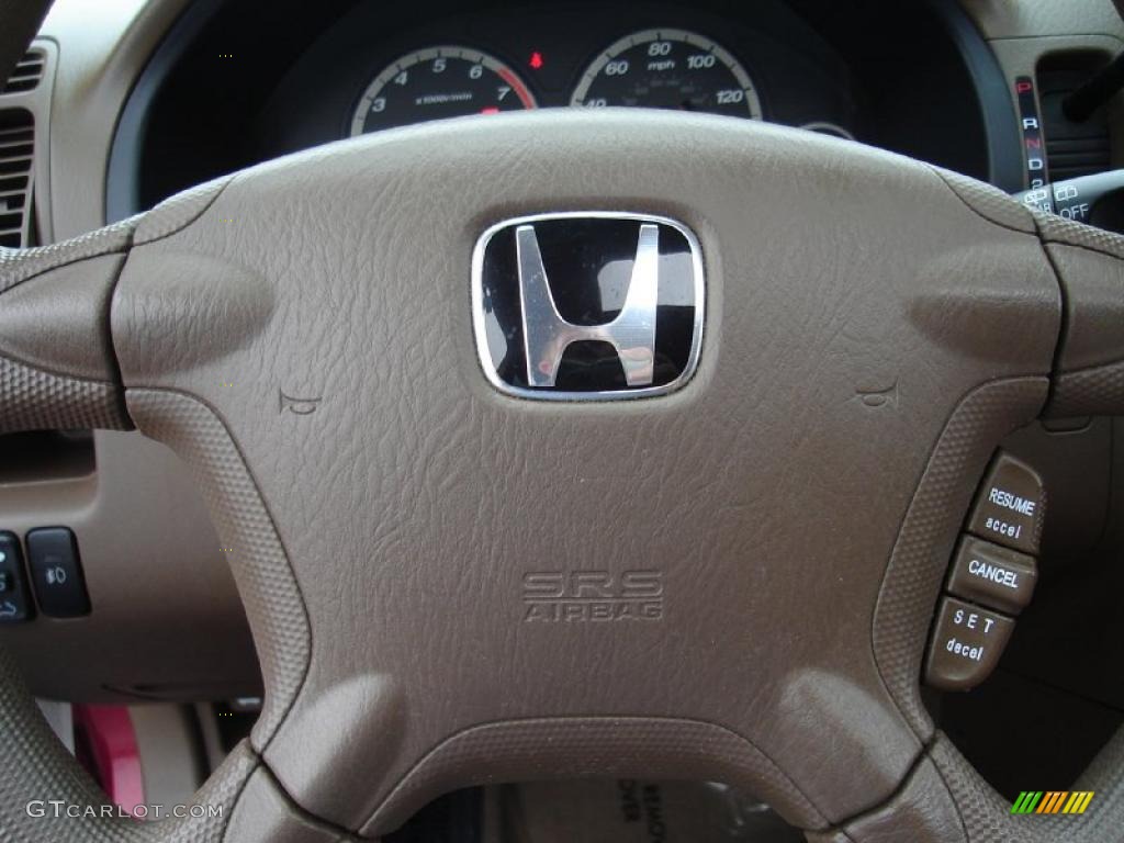 2003 CR-V EX 4WD - Chianti Red Pearl / Saddle photo #28