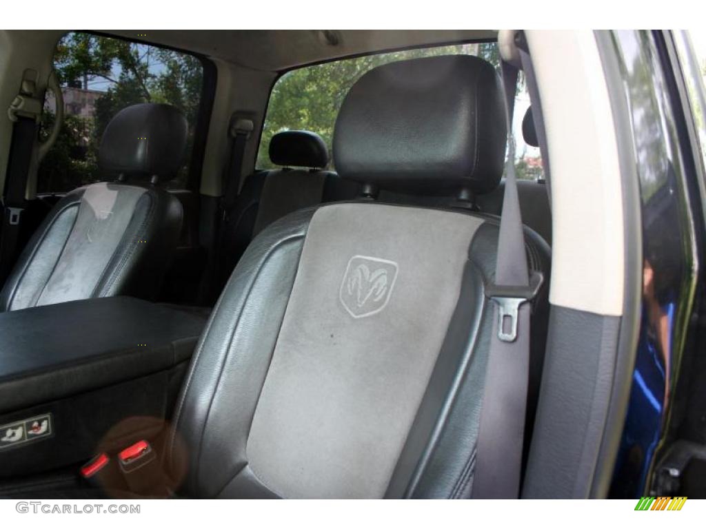 2005 Ram 3500 Laramie Quad Cab 4x4 Dually - Black / Dark Slate Gray photo #43