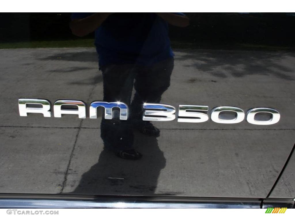 2005 Ram 3500 Laramie Quad Cab 4x4 Dually - Black / Dark Slate Gray photo #55