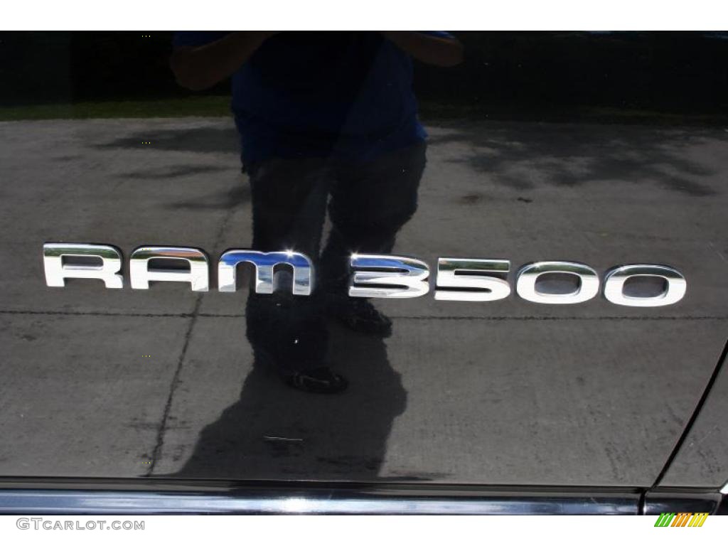 2005 Ram 3500 Laramie Quad Cab 4x4 Dually - Black / Dark Slate Gray photo #56