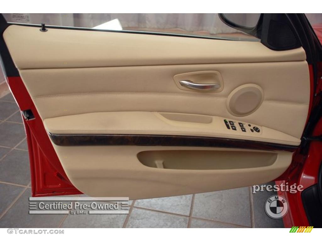 2007 3 Series 335xi Sedan - Crimson Red / Beige photo #12