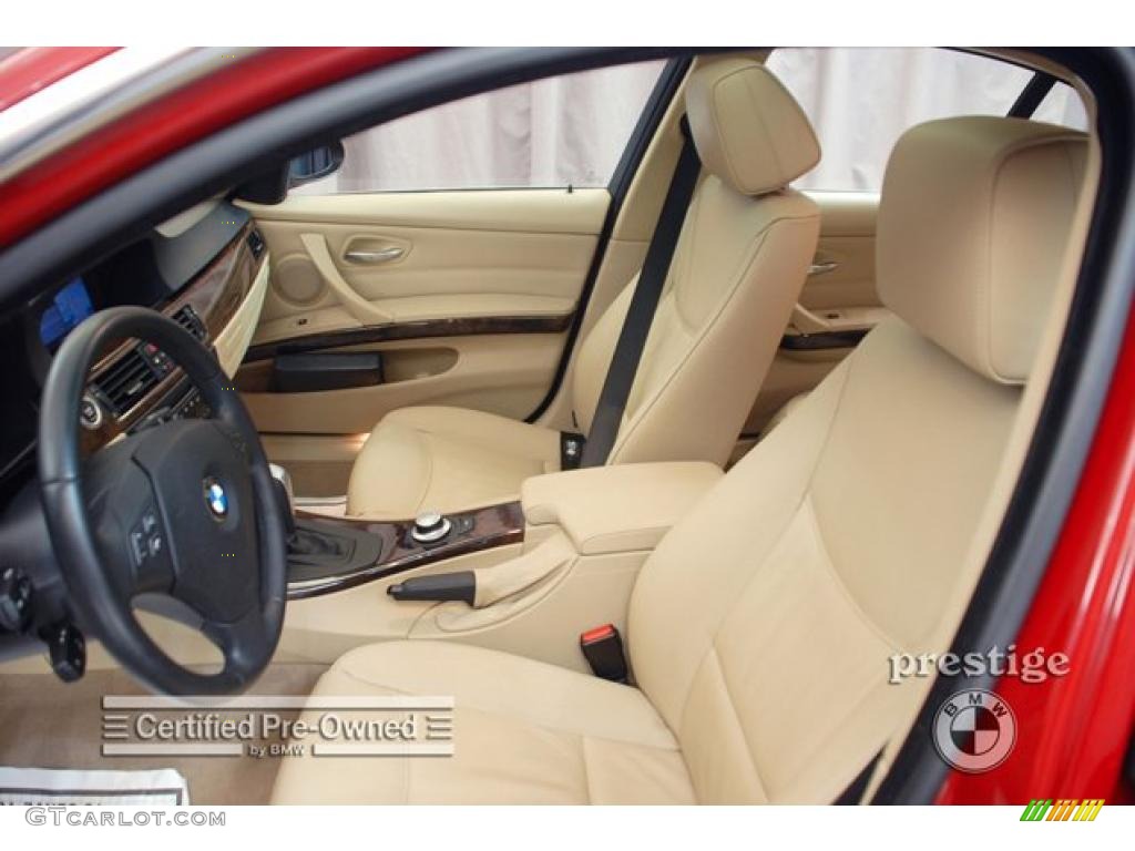 2007 3 Series 335xi Sedan - Crimson Red / Beige photo #14
