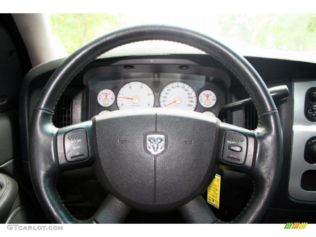 2005 Ram 3500 Laramie Quad Cab 4x4 Dually - Black / Dark Slate Gray photo #75