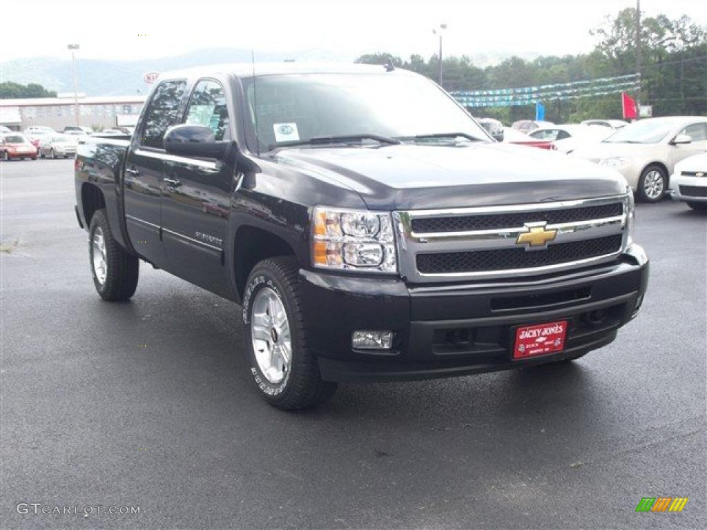 2010 Silverado 1500 LTZ Crew Cab 4x4 - Black Granite Metallic / Ebony photo #4