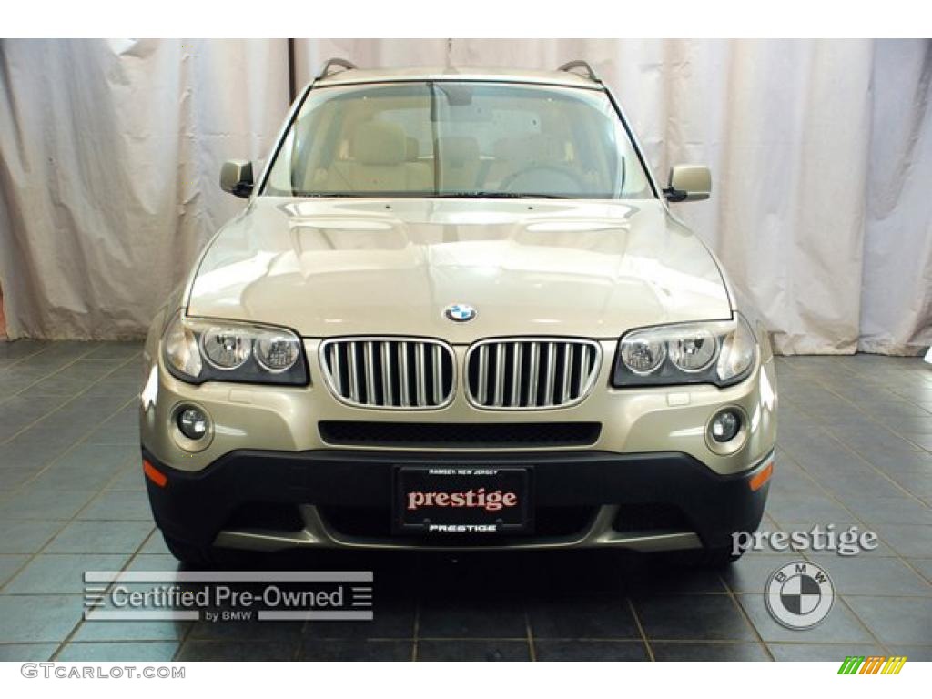 2007 X3 3.0si - Platinum Bronze Metallic / Sand Beige photo #10