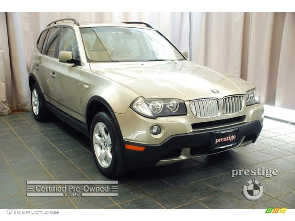 2007 X3 3.0si - Platinum Bronze Metallic / Sand Beige photo #11