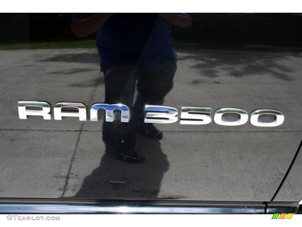 2005 Ram 3500 Laramie Quad Cab 4x4 Dually - Black / Dark Slate Gray photo #115