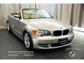 2008 Cashmere Silver Metallic BMW 1 Series 128i Convertible  photo #7