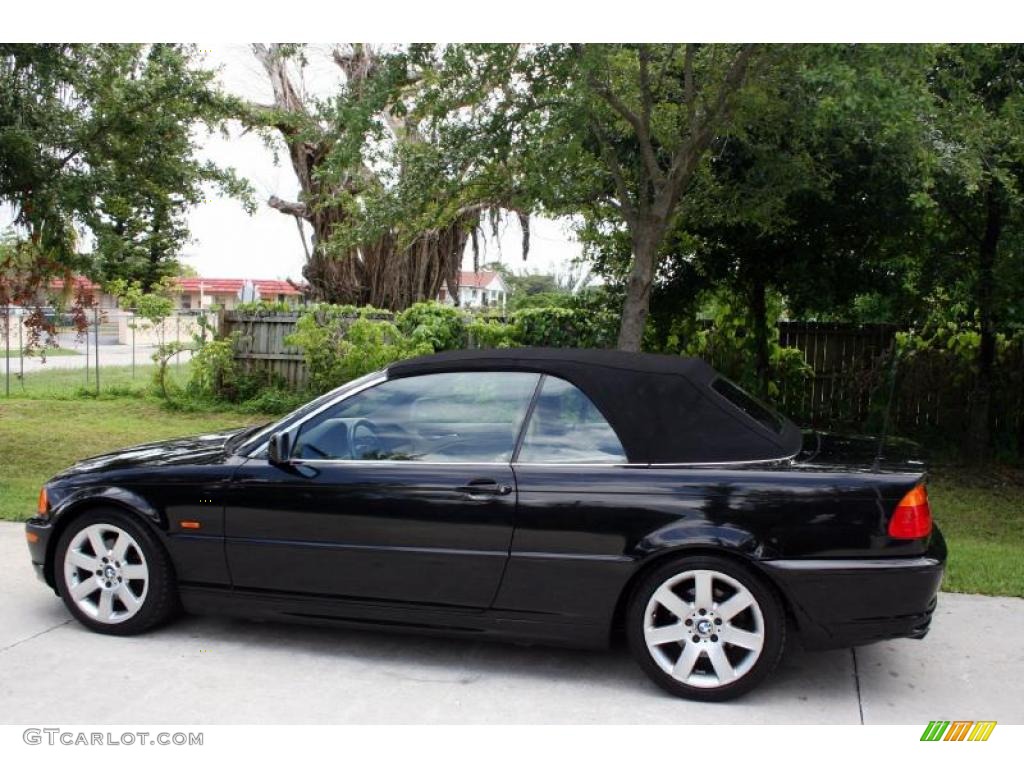 2001 3 Series 325i Convertible - Jet Black / Sand photo #4