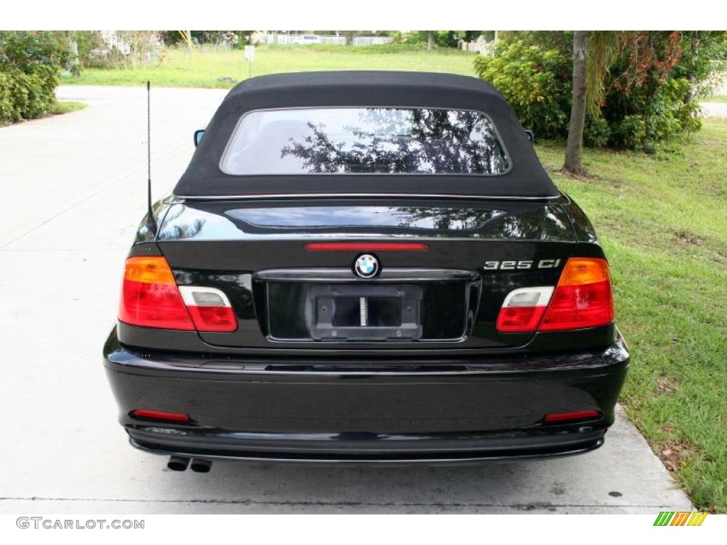 2001 3 Series 325i Convertible - Jet Black / Sand photo #7