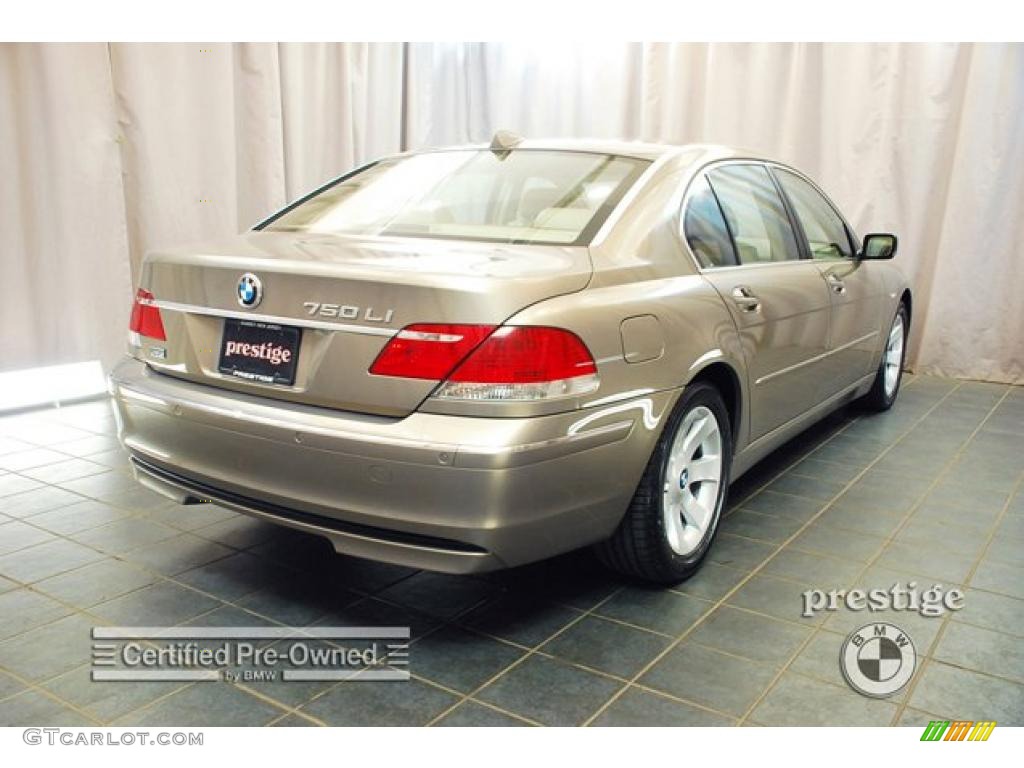 2008 7 Series 750Li Sedan - Kalahari Beige Metallic / Cream Beige photo #2