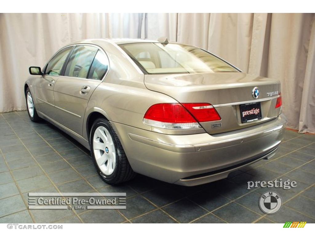 2008 7 Series 750Li Sedan - Kalahari Beige Metallic / Cream Beige photo #4