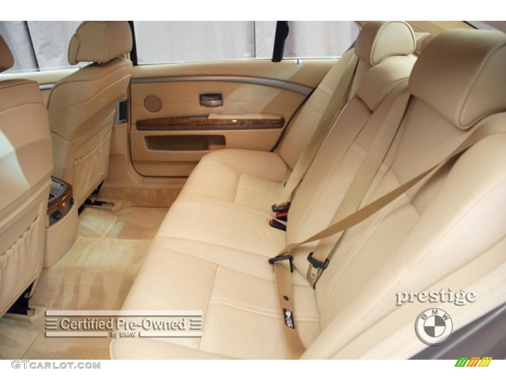 2008 7 Series 750Li Sedan - Kalahari Beige Metallic / Cream Beige photo #6