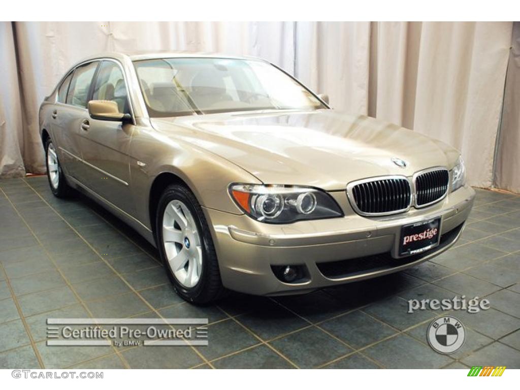 2008 7 Series 750Li Sedan - Kalahari Beige Metallic / Cream Beige photo #11