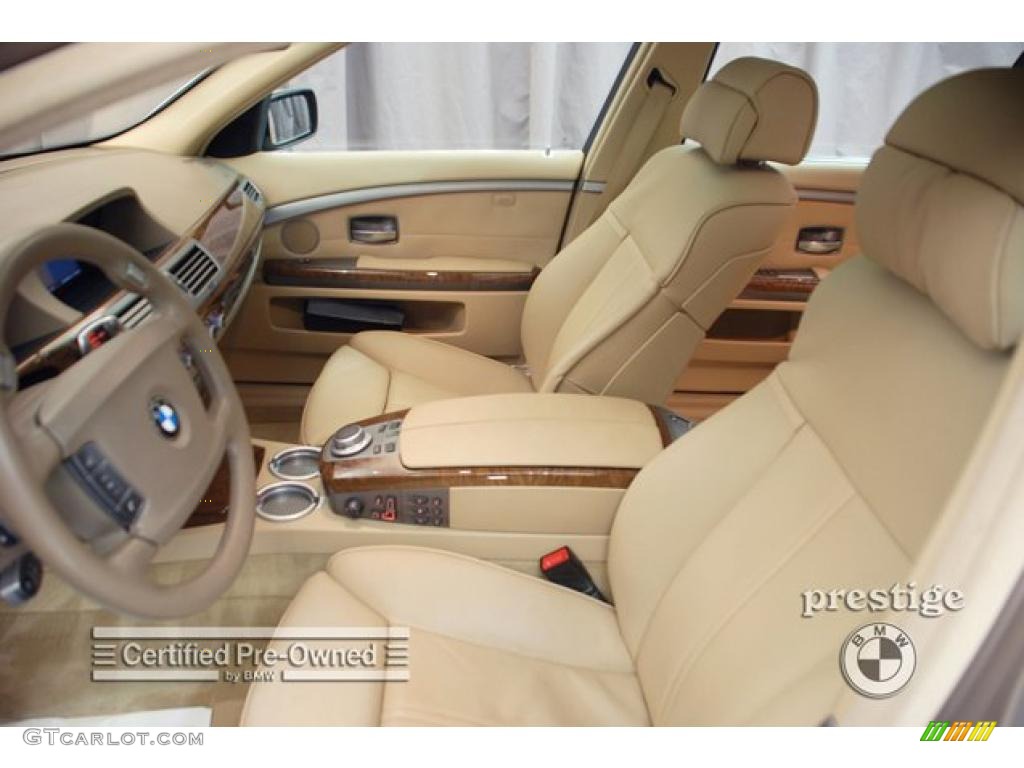2008 7 Series 750Li Sedan - Kalahari Beige Metallic / Cream Beige photo #14