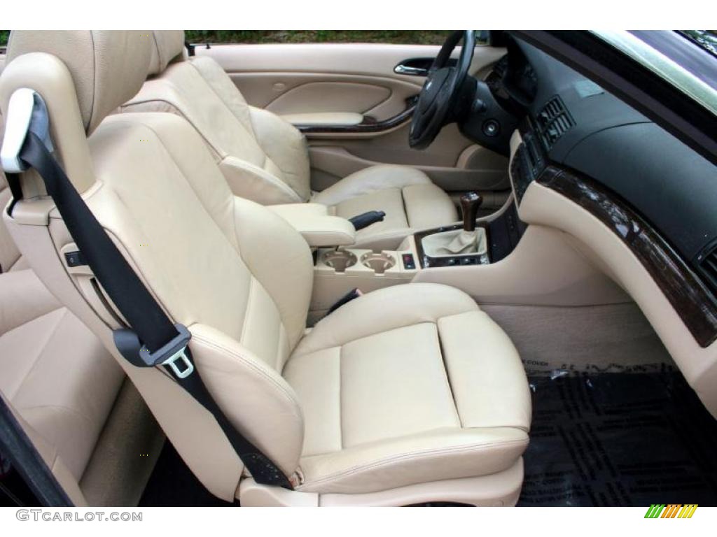 2001 3 Series 325i Convertible - Jet Black / Sand photo #44