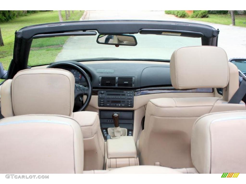 2001 3 Series 325i Convertible - Jet Black / Sand photo #54