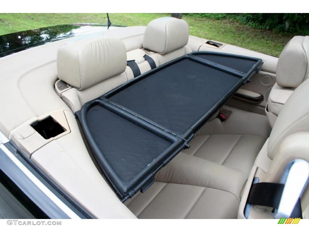 2001 3 Series 325i Convertible - Jet Black / Sand photo #56