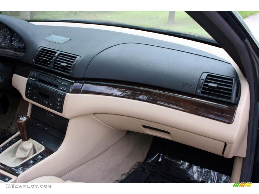 2001 3 Series 325i Convertible - Jet Black / Sand photo #64