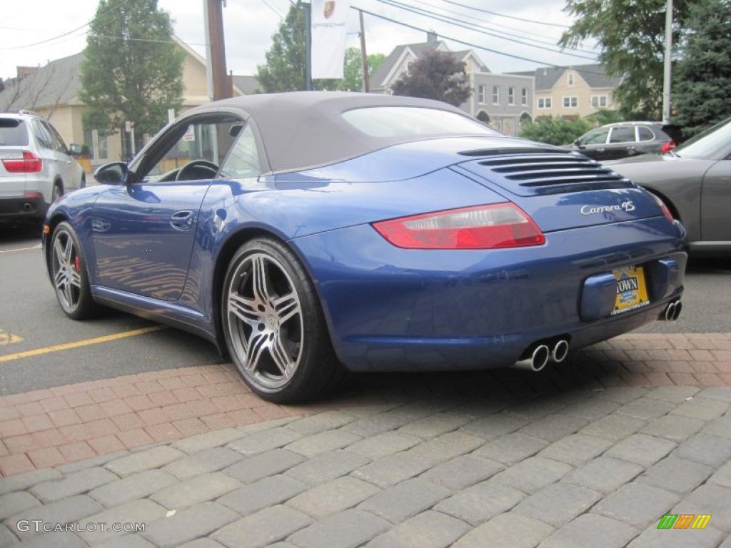 2007 911 Carrera 4S Cabriolet - Cobalt Blue Metallic / Stone Grey photo #6