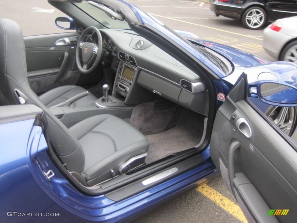 2007 911 Carrera 4S Cabriolet - Cobalt Blue Metallic / Stone Grey photo #16