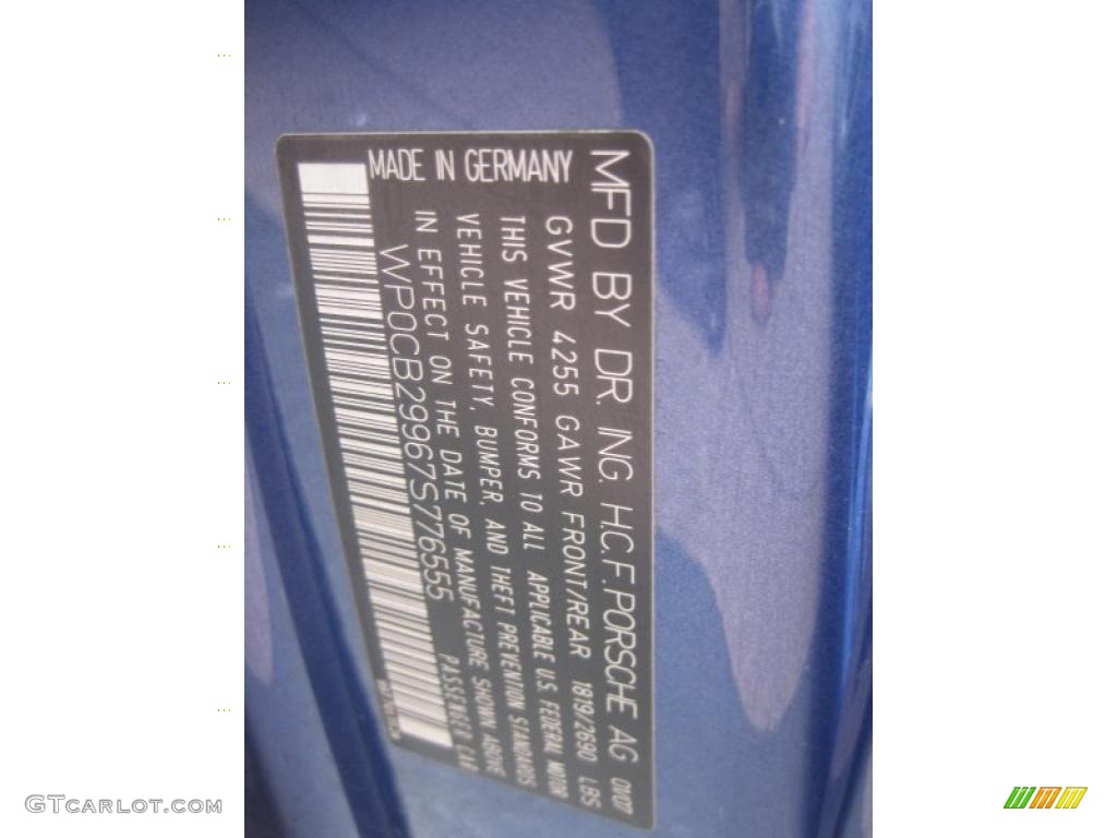 2007 911 Carrera 4S Cabriolet - Cobalt Blue Metallic / Stone Grey photo #25