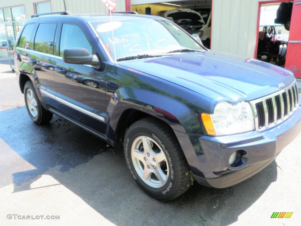 2006 Grand Cherokee Limited 4x4 - Midnight Blue Pearl / Medium Slate Gray photo #4