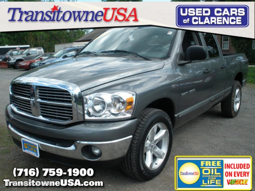 2007 Ram 1500 SLT Quad Cab - Mineral Gray Metallic / Medium Slate Gray photo #1