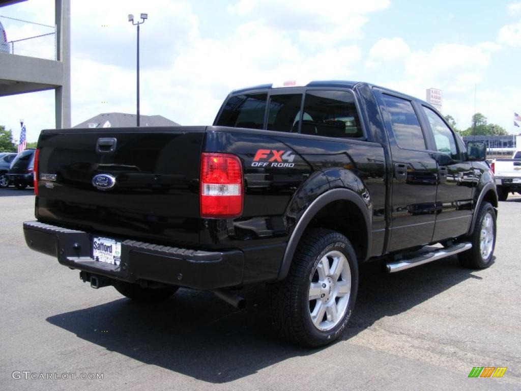 2006 F150 XLT SuperCrew 4x4 - Black / Medium/Dark Flint photo #5