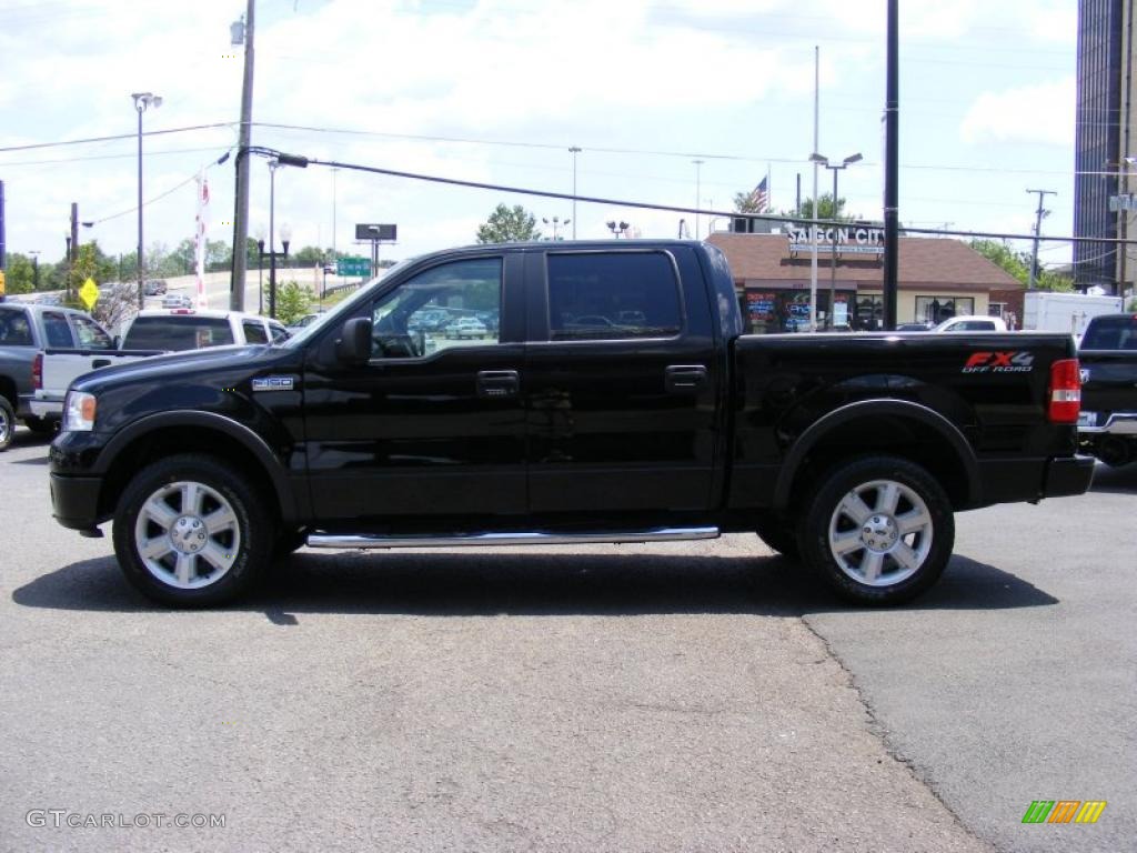 2006 F150 XLT SuperCrew 4x4 - Black / Medium/Dark Flint photo #8